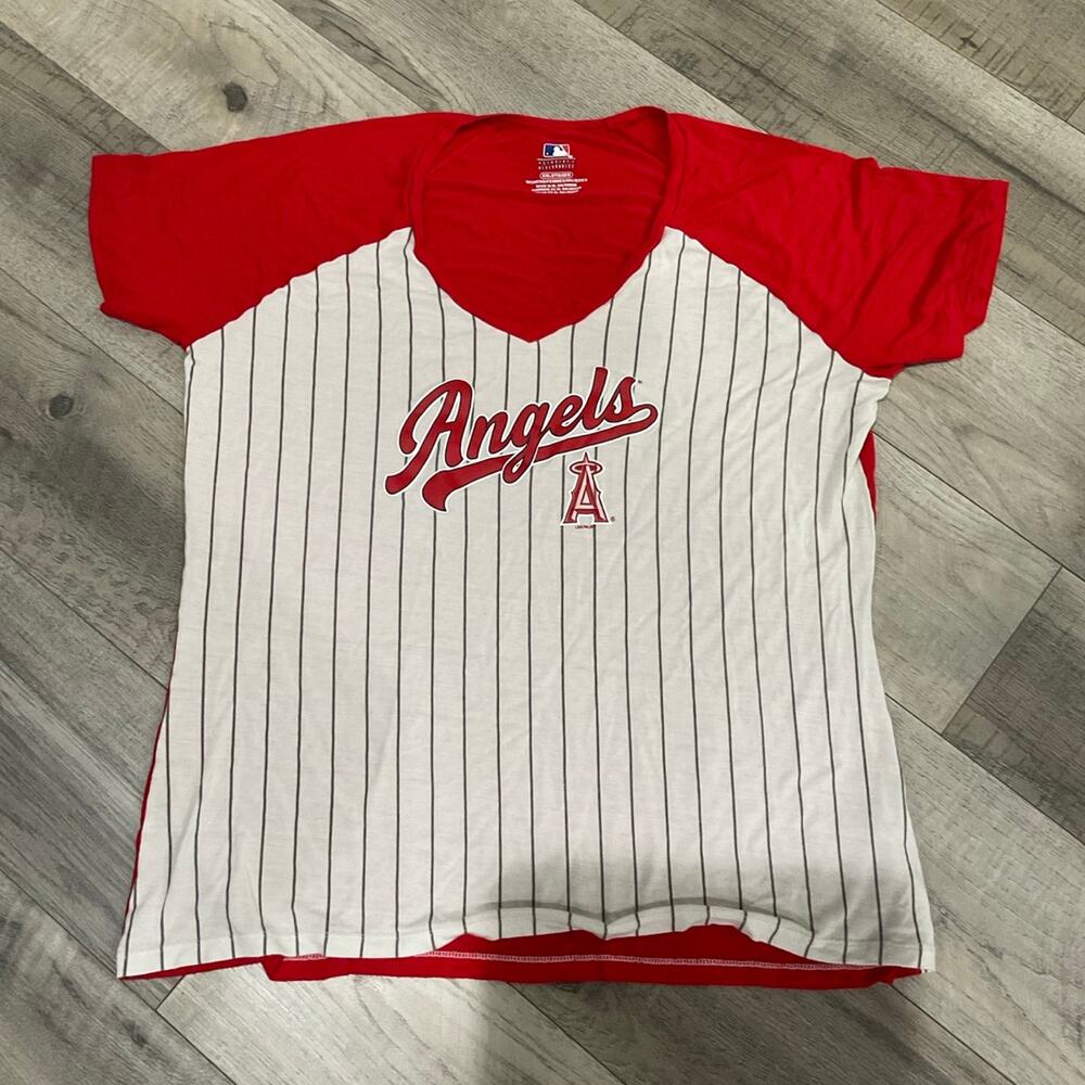 Angels baseball‎ jersey v neck official mlb size 2XL